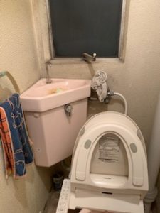 トイレの止水栓から水漏れ