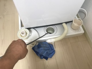 洗濯排水の高圧洗浄